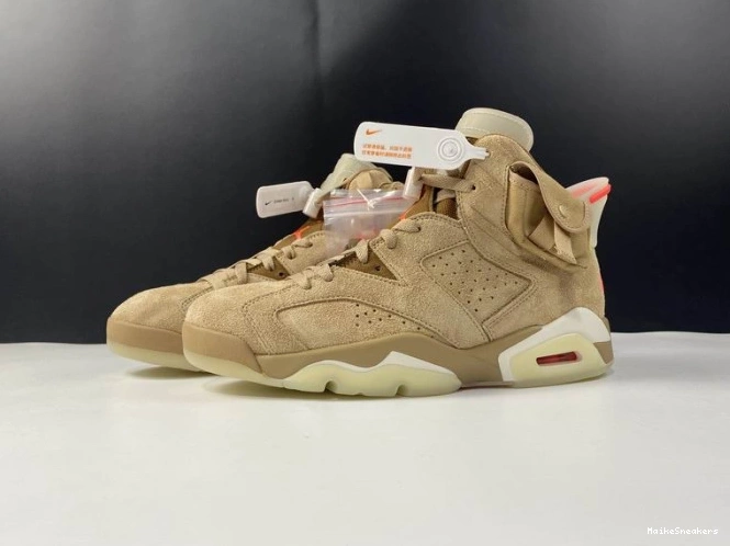 MaikeSneakers 6 Retro Scott DH0690-200 Travis Air Khaki British Jordan 0628